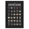 Guida al Caffè Monocromatica Grafico Barista Poster su Tela Arte Murale Senza Cornice Arredamento Casa Ufficio