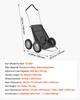 Game Carts for Hunting, 500LBS Deer Cart Game Hauler, Heavy-Duty Crawler Cart, All-Terrain Folding Deer Hauling Cart with Shock-Absorbing Tires,