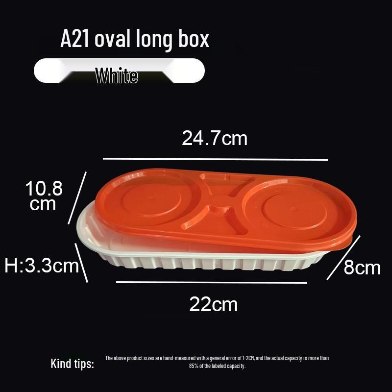 Disposable Oval Plastic Meal Prep Containers with Lids (150 Sets)