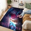 Custom Name Blue Eyes Connection Living Room Non-Slip Area Rug Soft Carpet for Bedroom Kids Playroom Sofa Office Home Decor Doormat