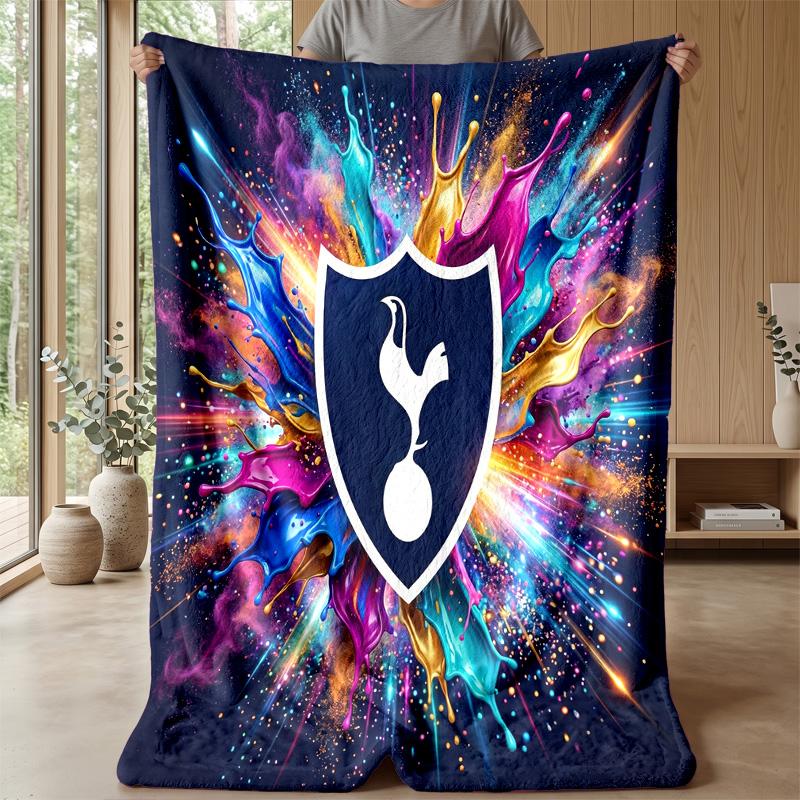 Tottenham Hotspur Theme Blanket Soft Flannel Blanket Plush Throw Blanket Cozy Sofa Bed Blanket for Home Decor