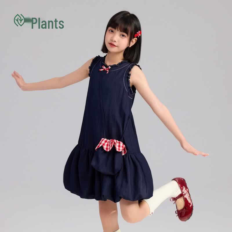 Zhimu Girls' Sleeveless Vest Dress
