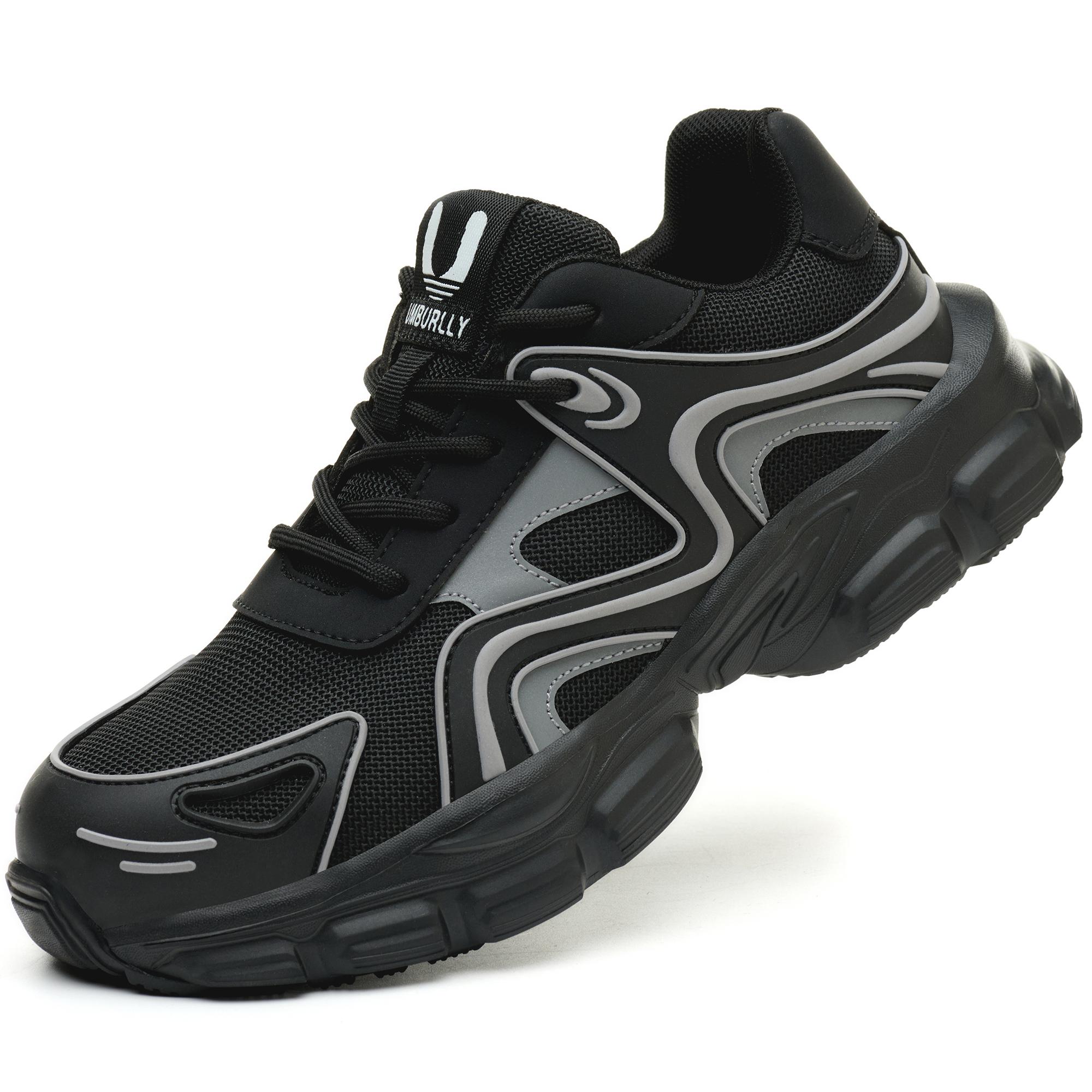 Женская защитная обувь Стальной подносок против ударов Кевларовая защита от проколов Модная офисная женская рабочая обувь Нескользящая подошва Увеличение на 3 см 36 5480₽