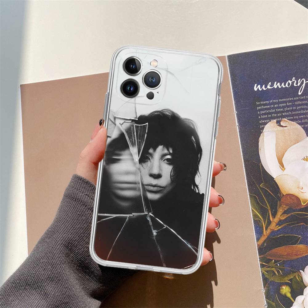 Lady Gaga Ablums For IPhone 11 12 13 14 15 16 17 Pro Max Plus Air Transparent Clear Shockproof Case