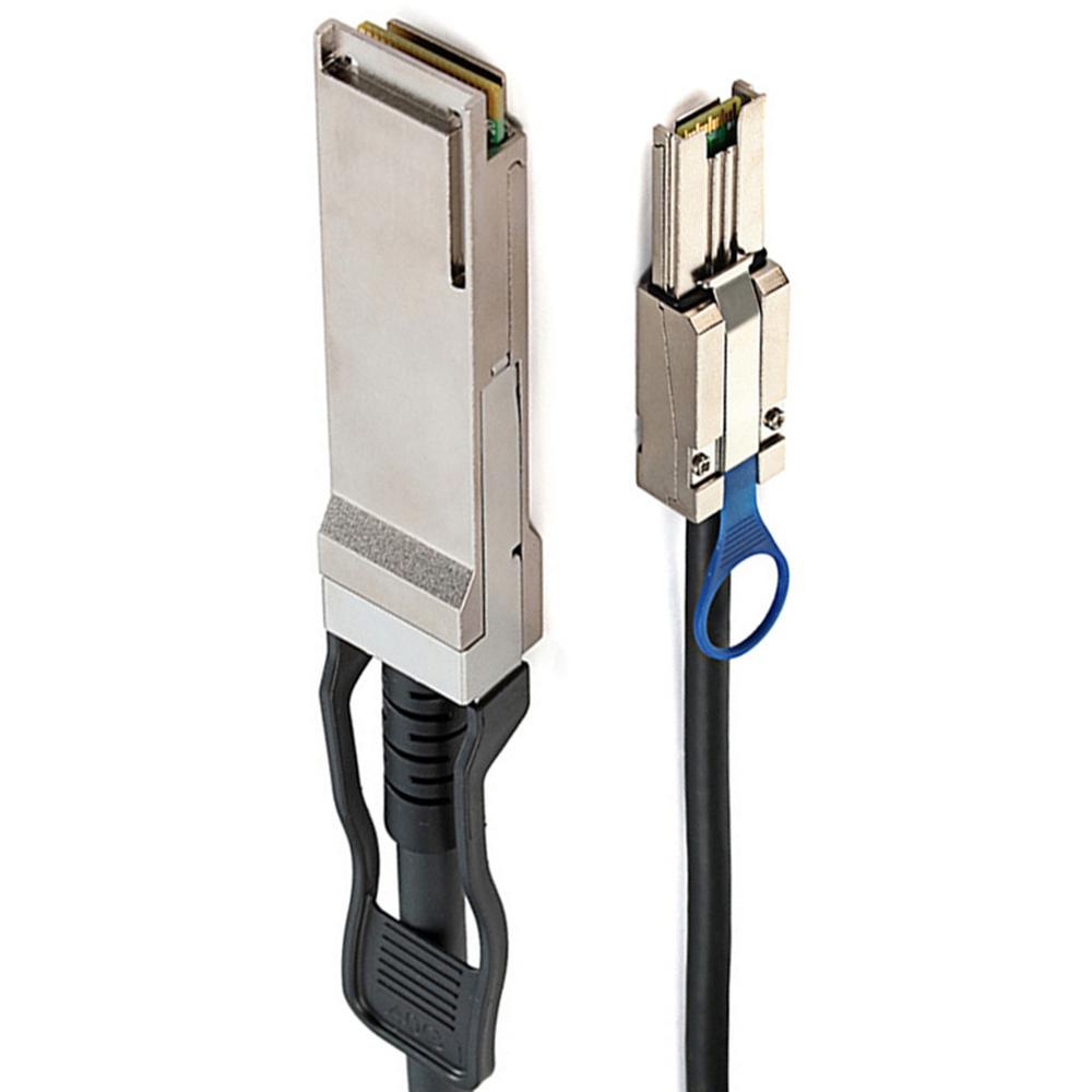1m External SAS Cable QSFP SFF-8436 To SFF-8088 SAS Wire AWG28 For DS4243 DS4246