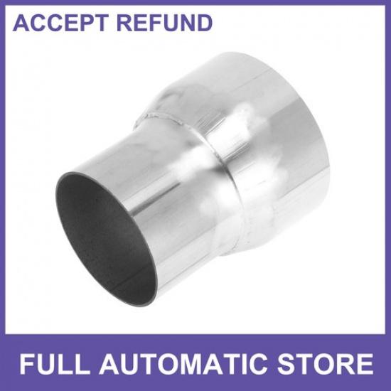 

Mandrel Exhaust Pipe Adapter Concentric Reducers 2.75 OD to 3.5 OD Silver Tone