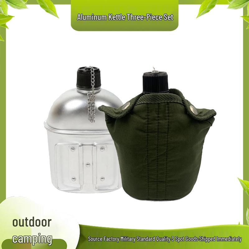

Camouflage Military Fan Aluminum Water Bottle and Multi-Purpose Lunch Box Set for Outdoor Camping 0.86L белый
