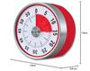 SweetBaku Analoger Magnetischer Timer zum Lernen, für Kinder, Zeitmanagement, Küchentimer, Aufgabenmanagement, Spielalarm und Arbeitstimer (rot)