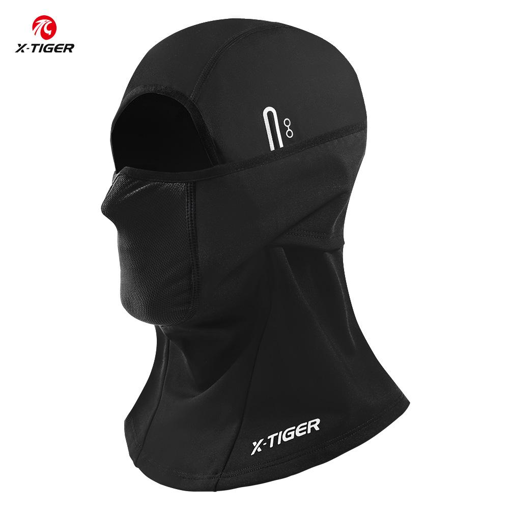X-TIGER Cycling Bike Balaclava Winter Mask Cycling Bicycle Mask Windproof Full Face Mask Bike Balaclava Winter Hiking Thermal 55-63cm чёрный