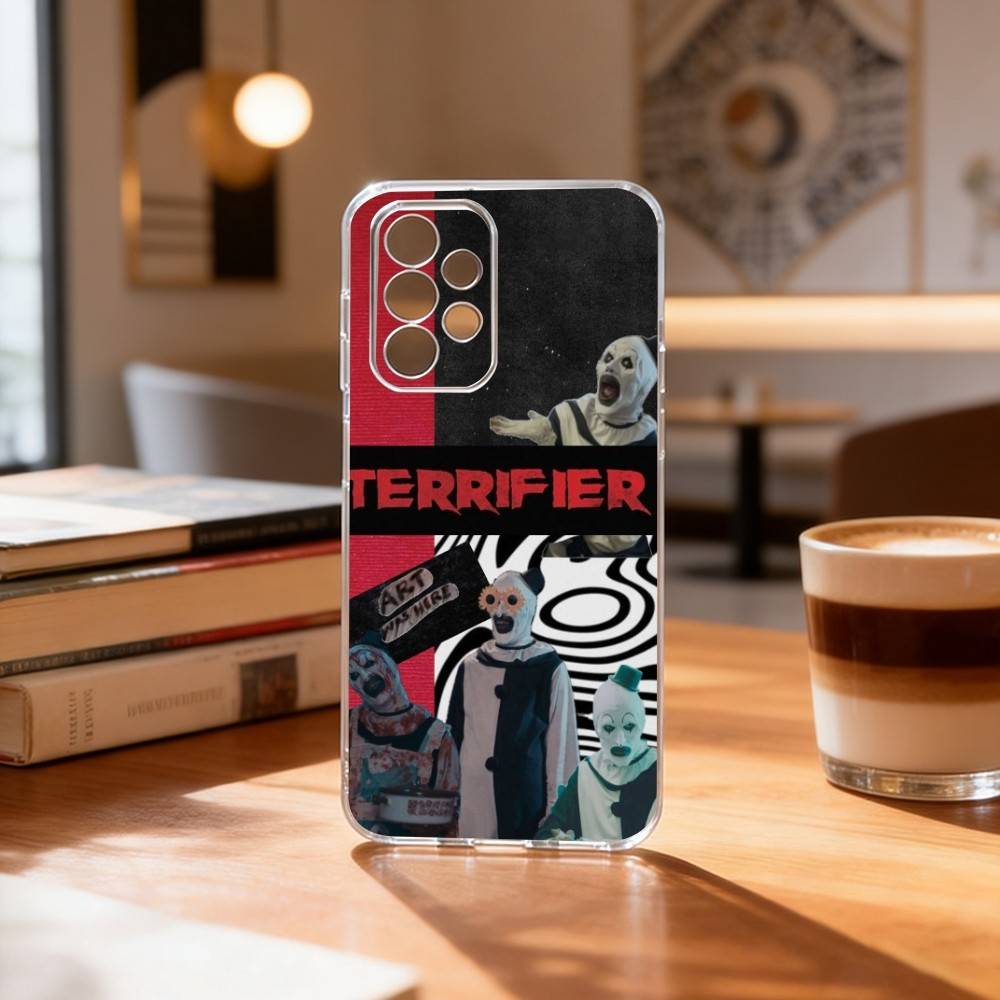 Art the Clown horror Terrifer Phone Case Transparent Silicone Soft For Samsung S25,S24,S21,S22,S23,S30,Ultra,S20,Plus,Fe