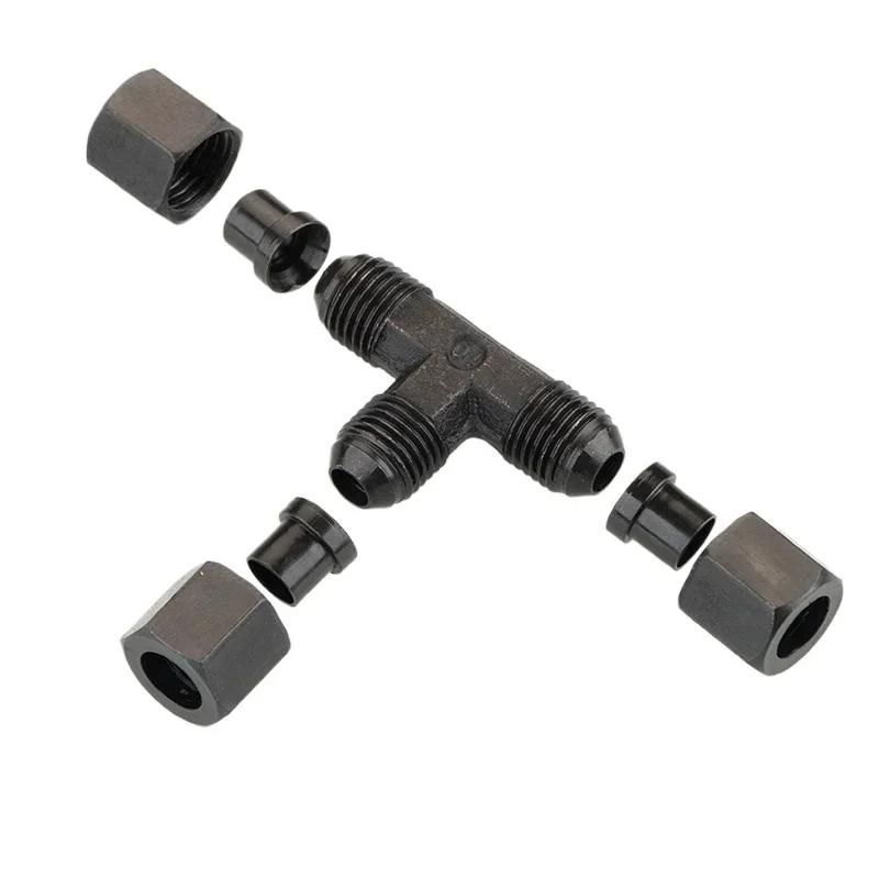 4 6 8 10 12 14 mm Rohrbördelverschraubung Hydraulik Kohlenstoffstahl Fitting Öl