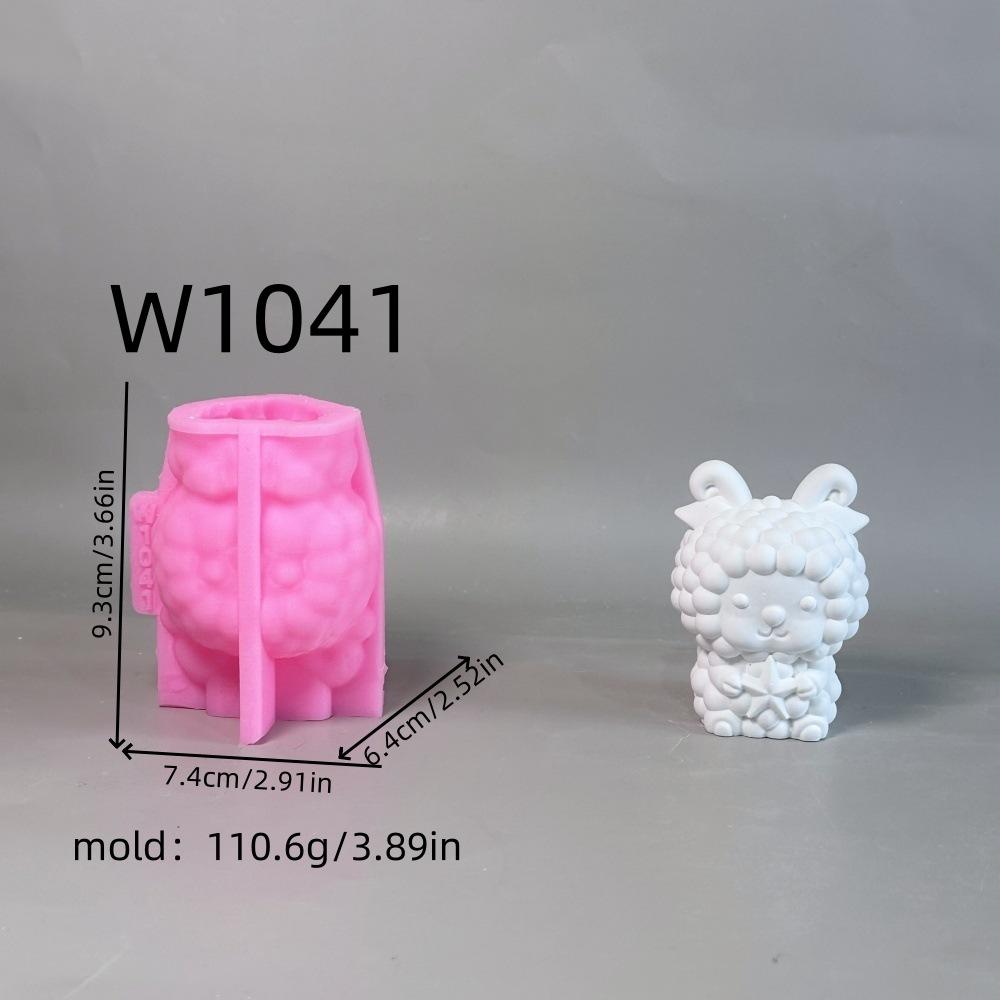 3D Cute Sheep Candle Silicone Mold Lamb DIY Aromatherapy Candle Gypsum Clay Resin Mold Goat Soap Mold Home Decoration Gifts