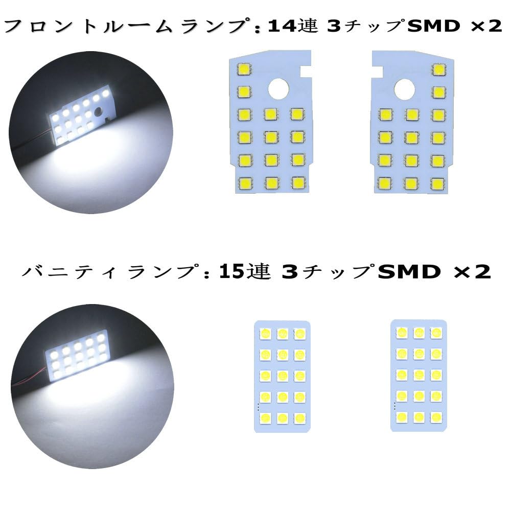 NASSKA LED Room Lamp for Prado 150 Series Land Cruiser Prado 150 TRJ and Late TX Grade and Super Includes LED special and product For and (White) -