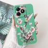 For Realme C61 RMX3939 RMX3930 C63 RMX3939 Case For Realme C63 Cover Luxury Fashion Flower Kawaii Girl Cute Cat Shockproof Shell