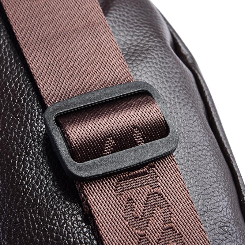 Men's Leather Waist Bag - Retro Fanny Pack, Sling Chest Bum Bag, Crossbody Hip Belt, Casual Fashion, Durable & Stylish