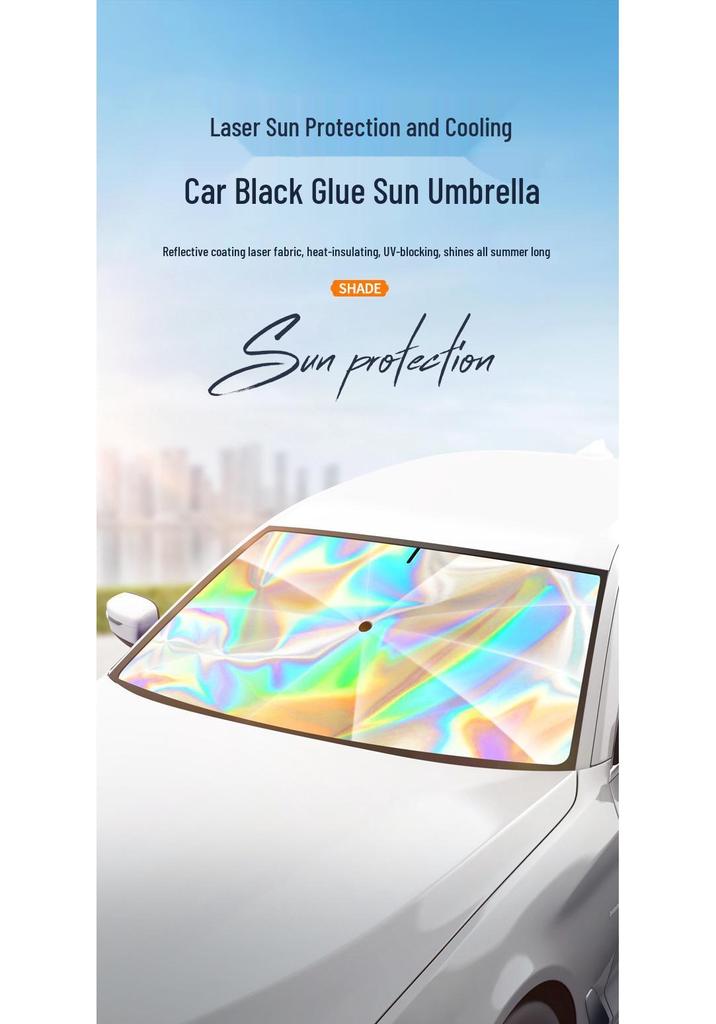 Laser Sunshade: Car Heat Insulation Umbrella for Windshield