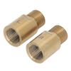1 Pair Bike Pedal Extender Steel 20mm Gold Extended Pedal Spacer for 916 In Threaded Pedals Bike