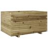 VidaXL Jardinière 90x60x49,5 cm bois de pin imprégné, jardinière d'extérieur, bac à fleurs, bac à tomates, jardinière de 3282568