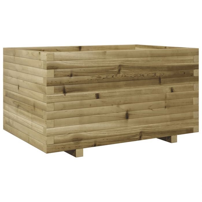 VidaXL Jardinière 90x60x49,5 cm bois de pin imprégné, jardinière d'extérieur, bac à fleurs, bac à tomates, jardinière de 3282568