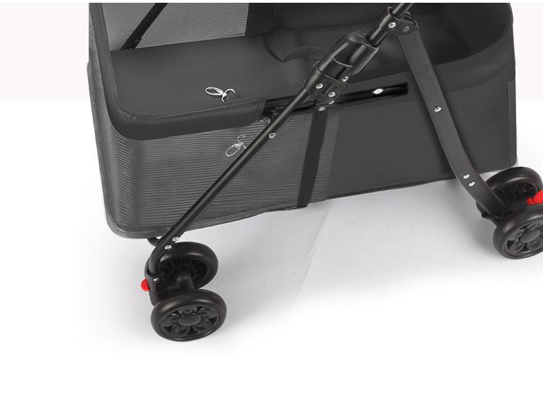 Lightweight Folding Pet Stroller for Cats & Small Dogs