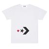 Cross-border American Trendy Brand Bestseller Heart-shaped Unisex 3D Printed Crew Neck Simple Casual Loose Short-sleeve T-shirt