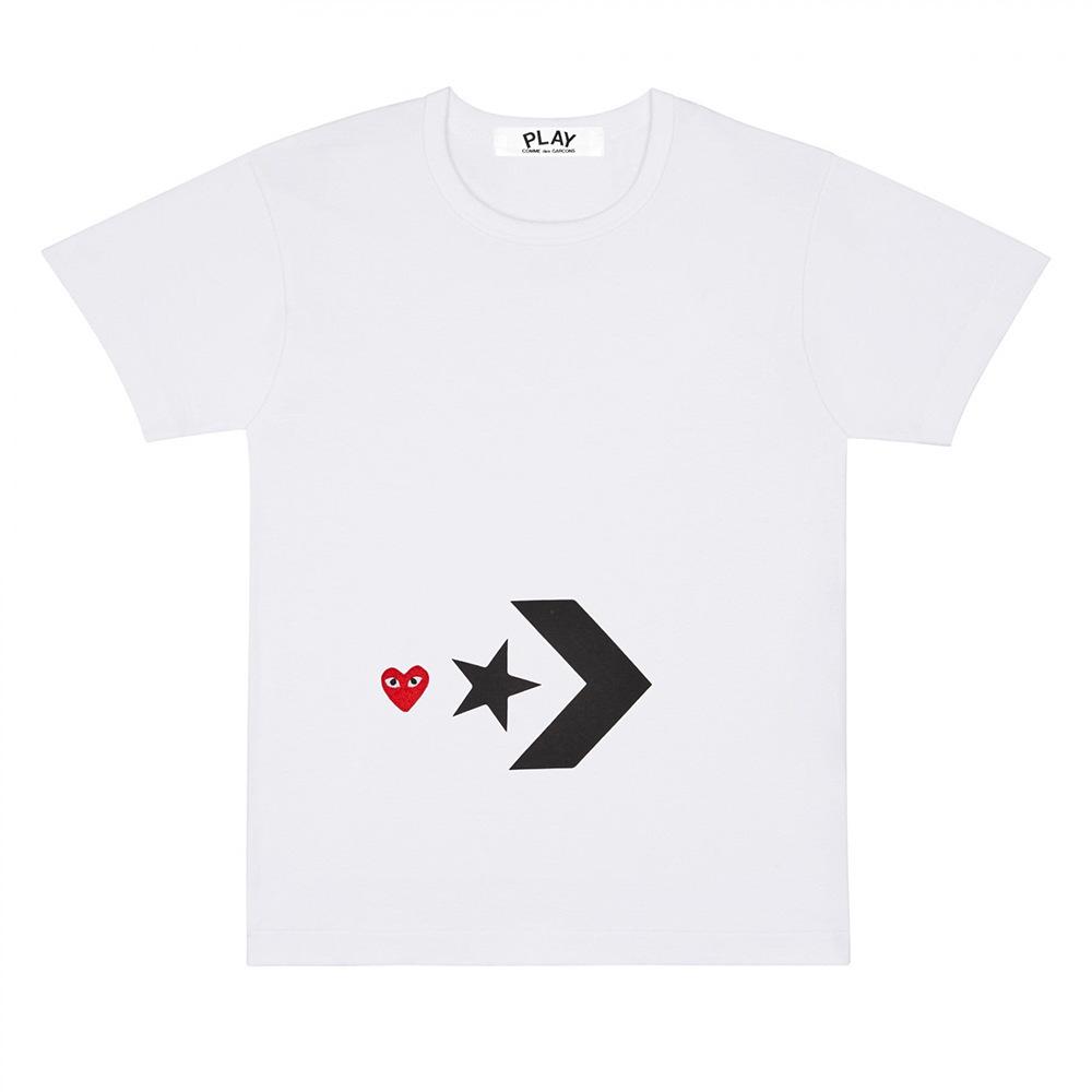 Cross-border American Trendy Brand Bestseller Heart-shaped Unisex 3D Printed Crew Neck Simple Casual Loose Short-sleeve T-shirt