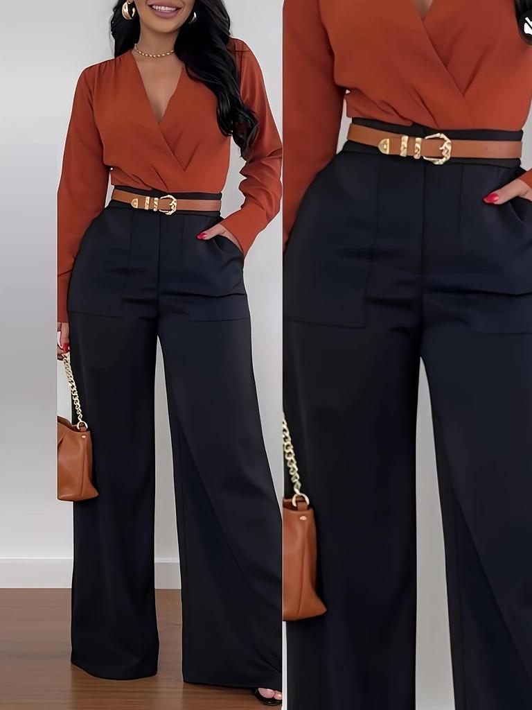 European & American Women's Wide-Leg High Waist Spring/Summer Fashion Casual Drape Pants
