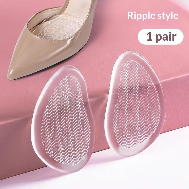 Forefoot Orthopedic Gel Insoles 1 Pair Ultra Soft Silicone Cushion Relieve Pain for Office Ladies High Heel All Day Wear