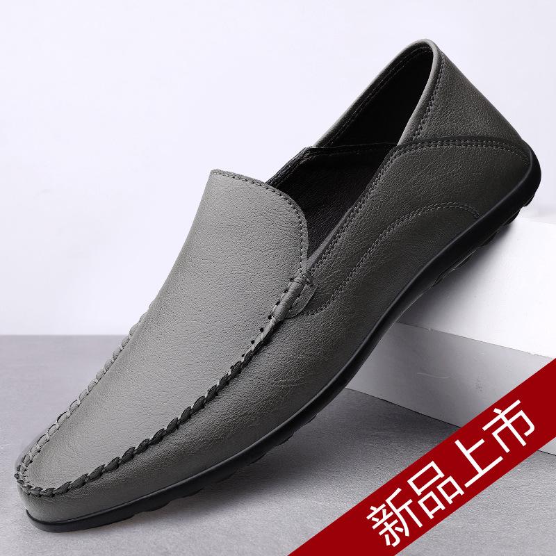 Men s Genuine Leather Casual Slip-On Breathable Driving Shoes 45