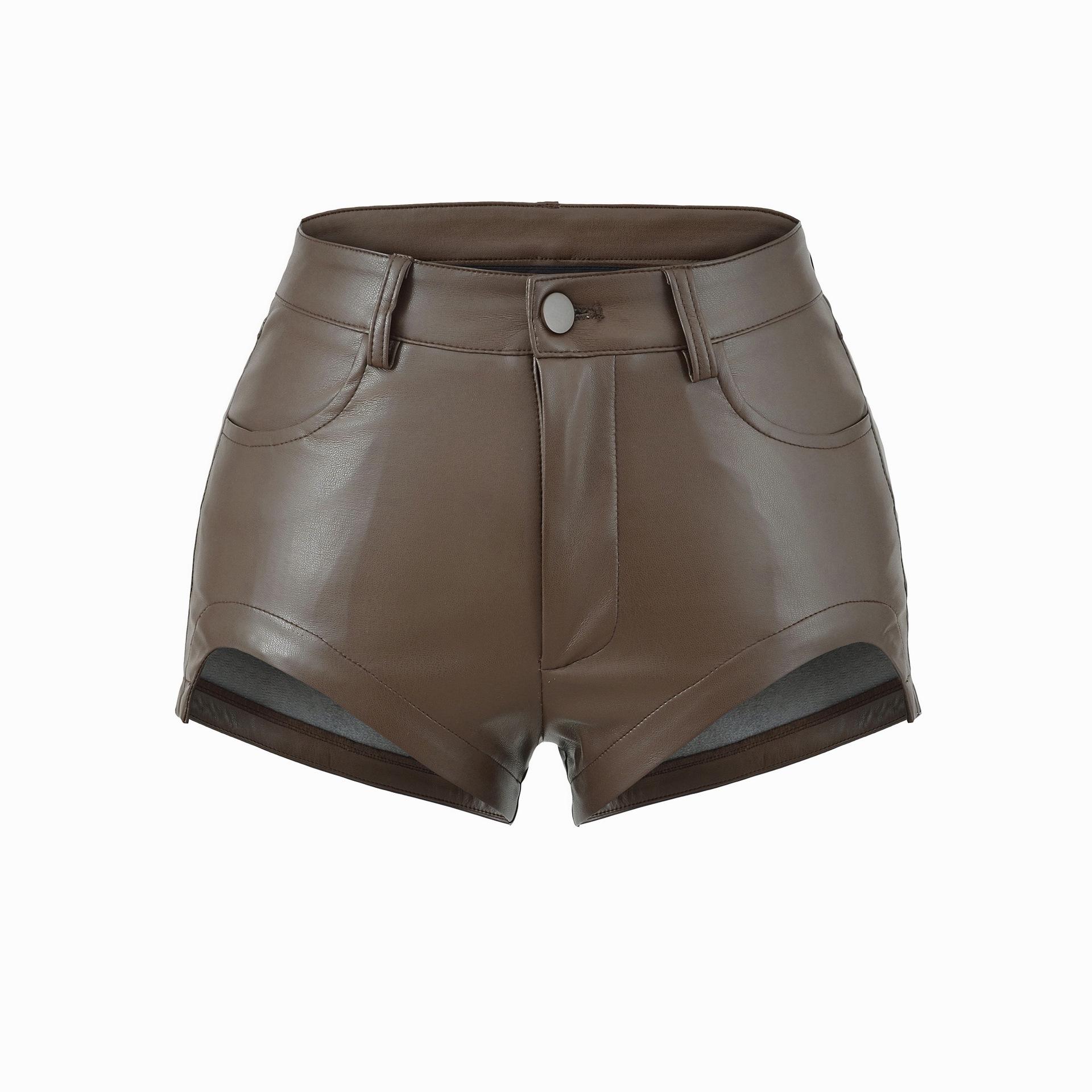 High-Waisted PU Leather Shorts - Women s Winter Butt-Lifting, Sexy Hip-Hugging Hot Pants, American Spicy Girl Style S