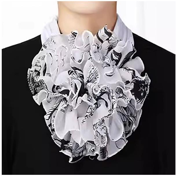 Colorblock-Schal: Damen Vier Jahreszeiten Warmer Blumen-Halswärmer – Modischer Koreanischer Stil, Vielseitiger Kragen.