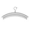 Multifunctional Stainless Steel Drying Rack with Sock Clips and Clothes Pegs