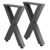 Table Legs, 750 X 600 Mm (H X W) Steel Furniture Legs, Modular Design, Easy Assembly, 1000 Kg Max Load Heavy Duty, for Home Office Desk, Coffee Dinner