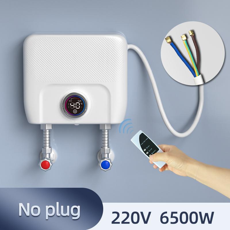

110 В/220 В проточный водонагреватель для ванной комнаты, кухни, настенный электрический водонагреватель с ЖК-дисплеем температуры и пультом дистанционного управления