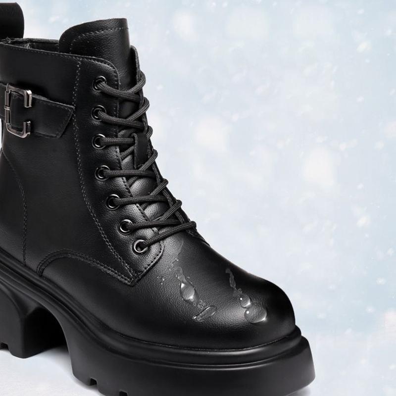 Snøstøvler V vintersko Dame Fortykket såle Dame Ankelstøvletter Vatterte Varme sko