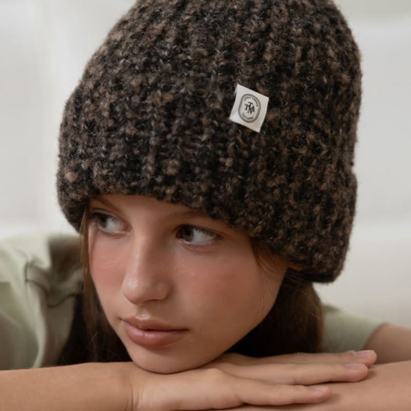 TATIANA Bouclé Textured Knit Beanie HT8213