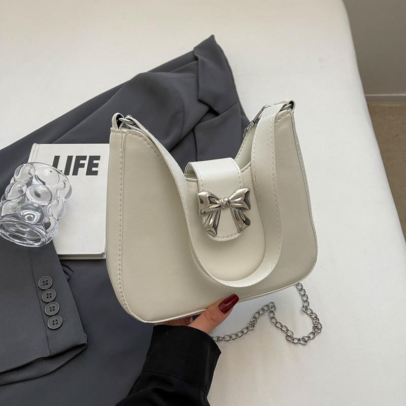Trendy Fashionable Cute Bow Underarm Bag For Women Spring New Colorful Handbag