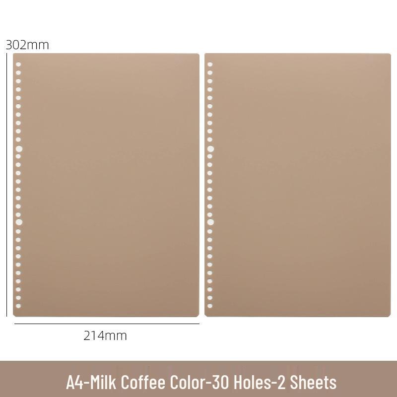 B5 Loose-Leaf Binder with DIY Plastic Coil Cover, Detachable A5/A4 Homemade Refillable Notebook