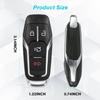 Key Fob Cover Replacement 4 Buttons Key Fob Shell Case M3N-A2C31243300 164-R7989 For Ford Explorer 2016-2017, For Ford Edge / Fusion Titanium /