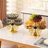 Rotating Fruit Bowl PET Fruit Tray New Snack Dessert Plate  Household