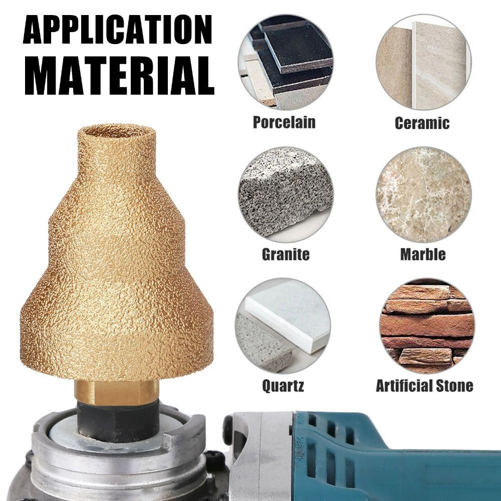 M10 Gewinde Keramikfliesen Lochöffner 20-35-50mm Anfasen Schleifen Bohrer Tragbarer Lochstanzer