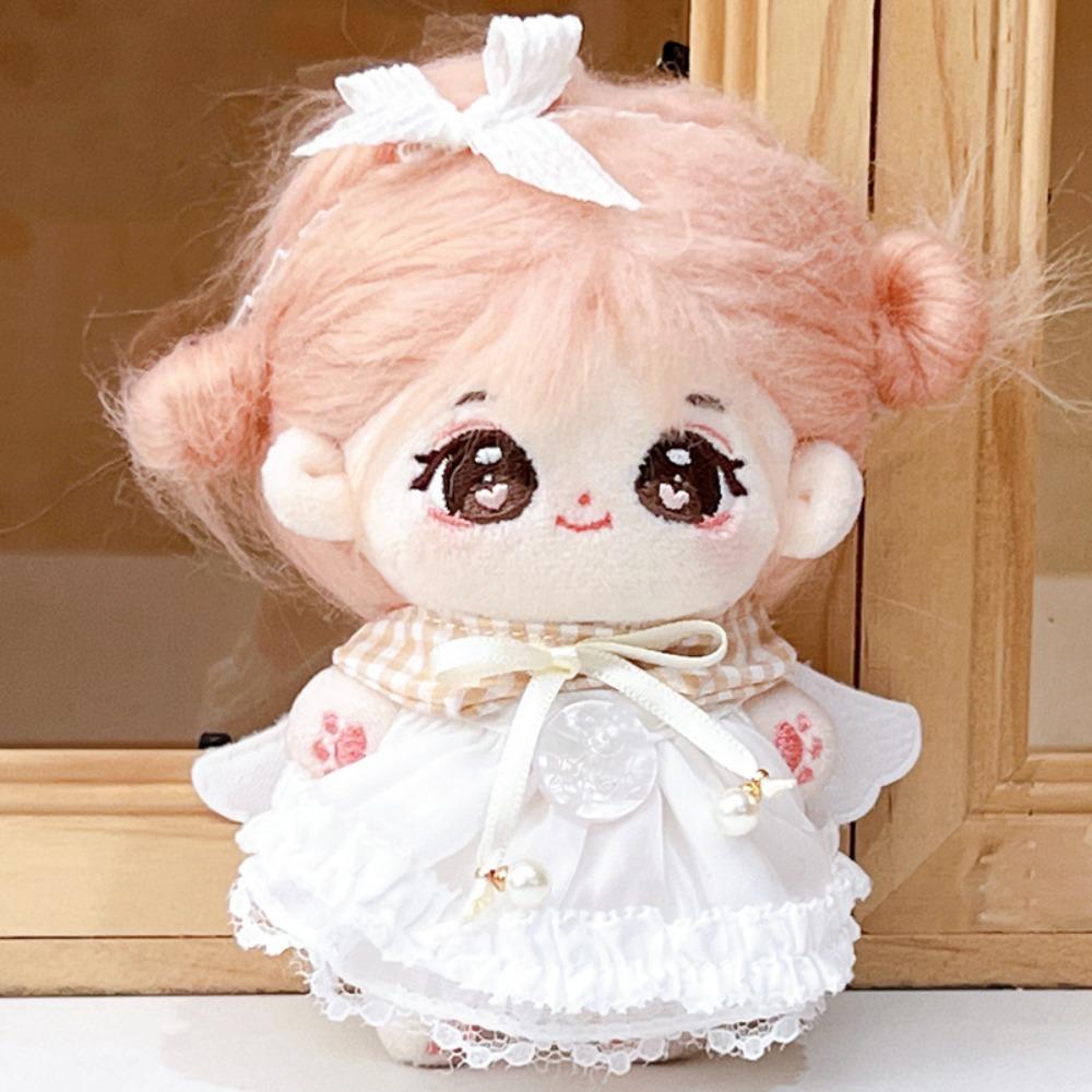 Bow Knot Doll Clothes Outfit Suit Doll Dress Up Set 10cm Cotton Doll Clothes Children's Gift
