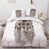 Dream Catcher Duvet Cover Set Bohemian Hippie Bedding Set Queen Size Ethnic Comforter Cover Polyester Boho Feathers Quilt Cover