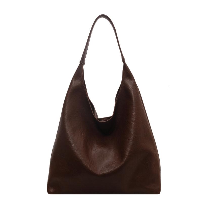 Lazy Wind Large Capacity Bag Women's Retro Versatile Shoulder Bag Casual Commuter Tote Bag