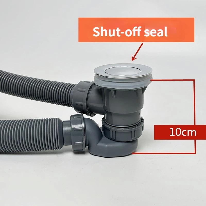 Universal bathtub drainer with waste hose basin waste set sink strainer for shower room bathtub plug type drain fittings