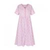 L Affair Women Pink fLower Long Cotton Dress Lwodg819 Pk