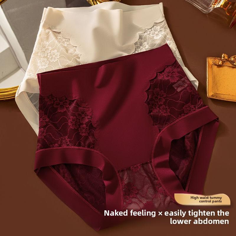 Ladies Summer Lace High Waist Belly Strong Lift Hip Hip Girdle Waist Triangle Briefs