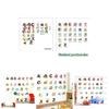 Lebhafte Kinder Heim Wanddekoration Cartoon Wildtiere 26 Buchstaben Aufkleber