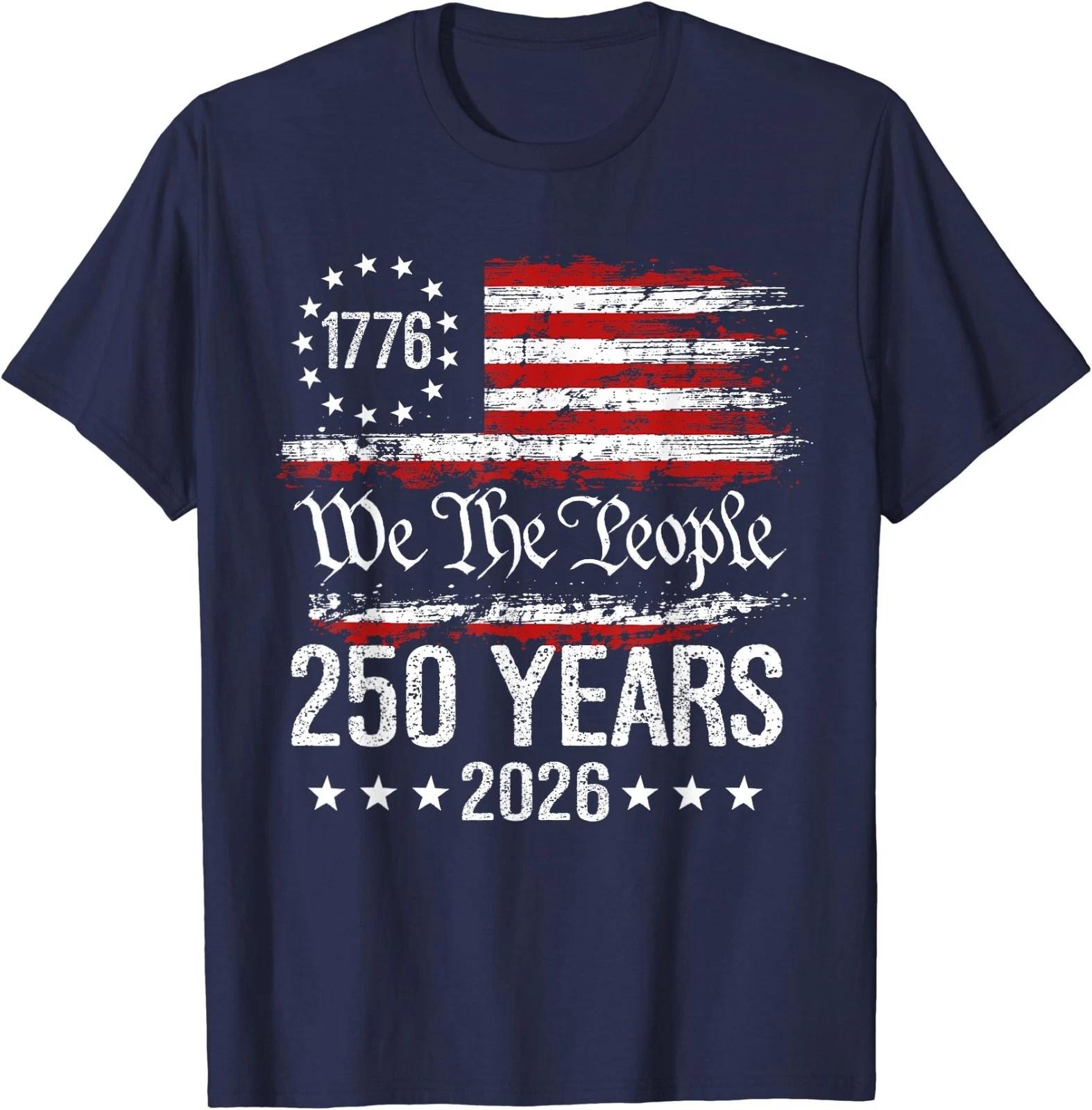 250 Anniversary USA 250th American Flag Patriotic 250 Years T shirt 2XL