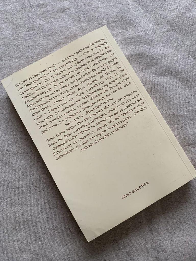 [USED] Rosa Luxemburg German original Rosa Luxemburg